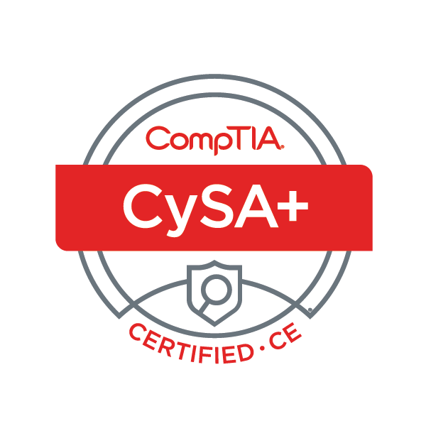 CySA+ce certified logo